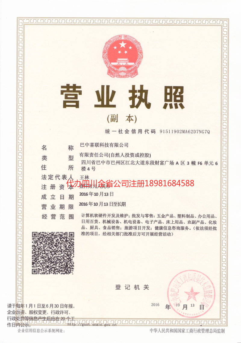 儋州儋州喜联科技有限公司